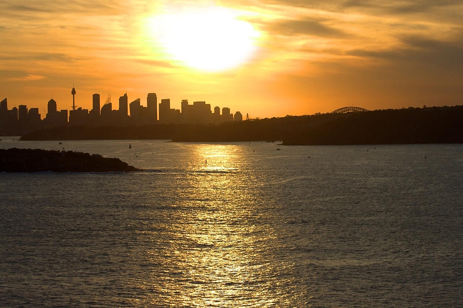 Sunset Photograph - Summer Sunset In Sydney by Miroslava Jurcik