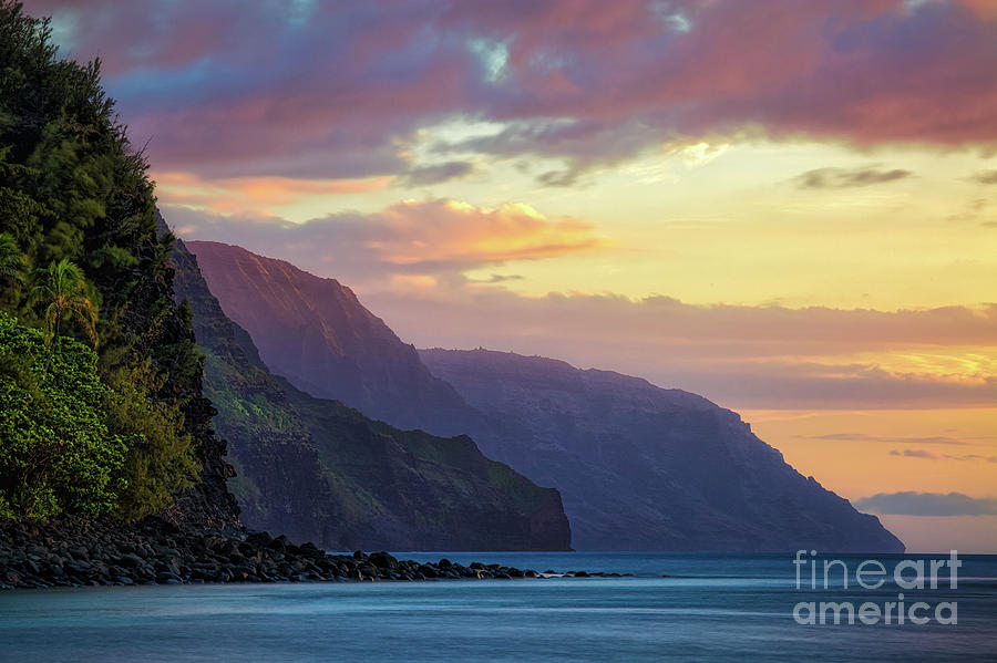 Summer Sunset, Kauai Photograph by Anthony Michael Bonafede