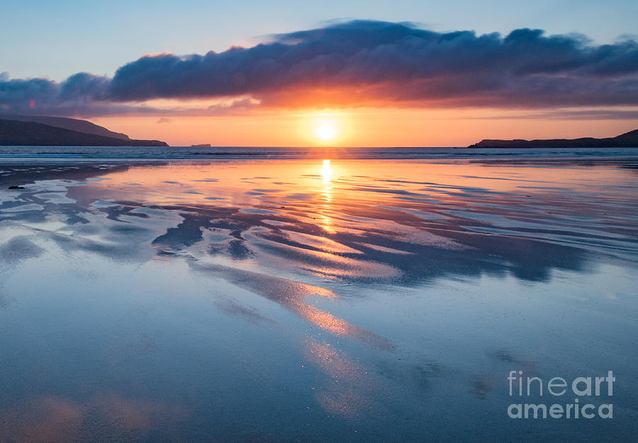 Summer Sunset Over Balnakeil Bay Photograph by Janet Burdon