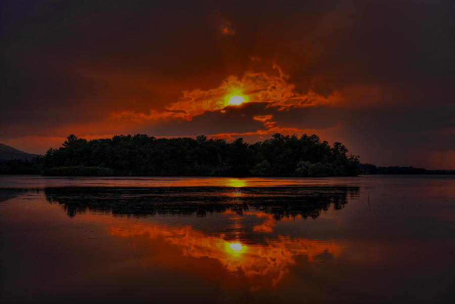 Summer Sunset Over Lake Wausau Photograph by Dale Kauzlaric