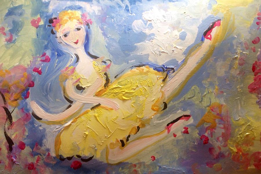 Summer the ballerina Painting by Judith Desrosiers