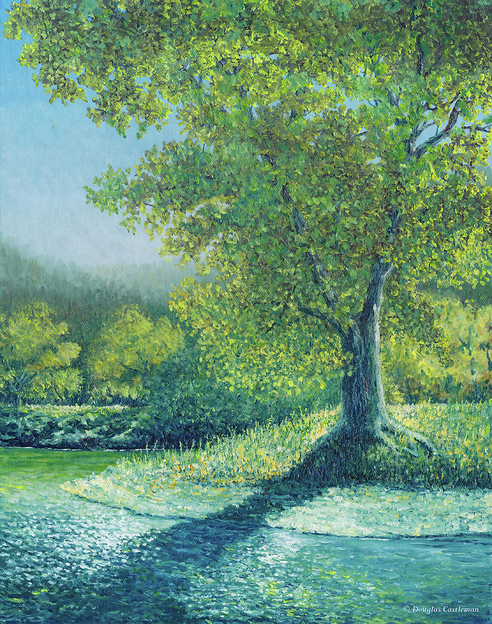 Summer Tree Painting by Douglas Castleman