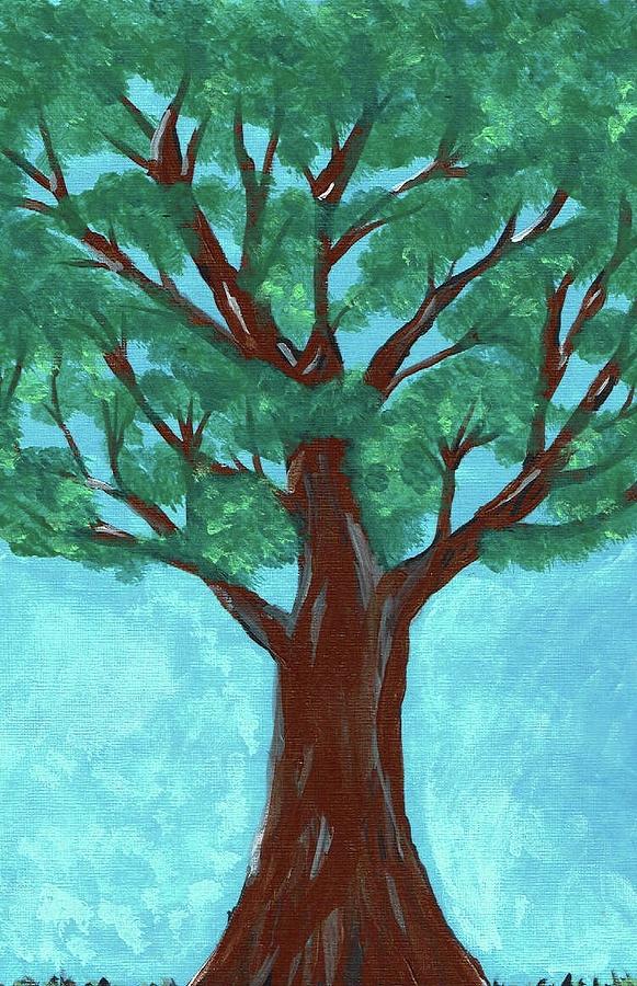 Summer Tree Painting by Sarah Warman