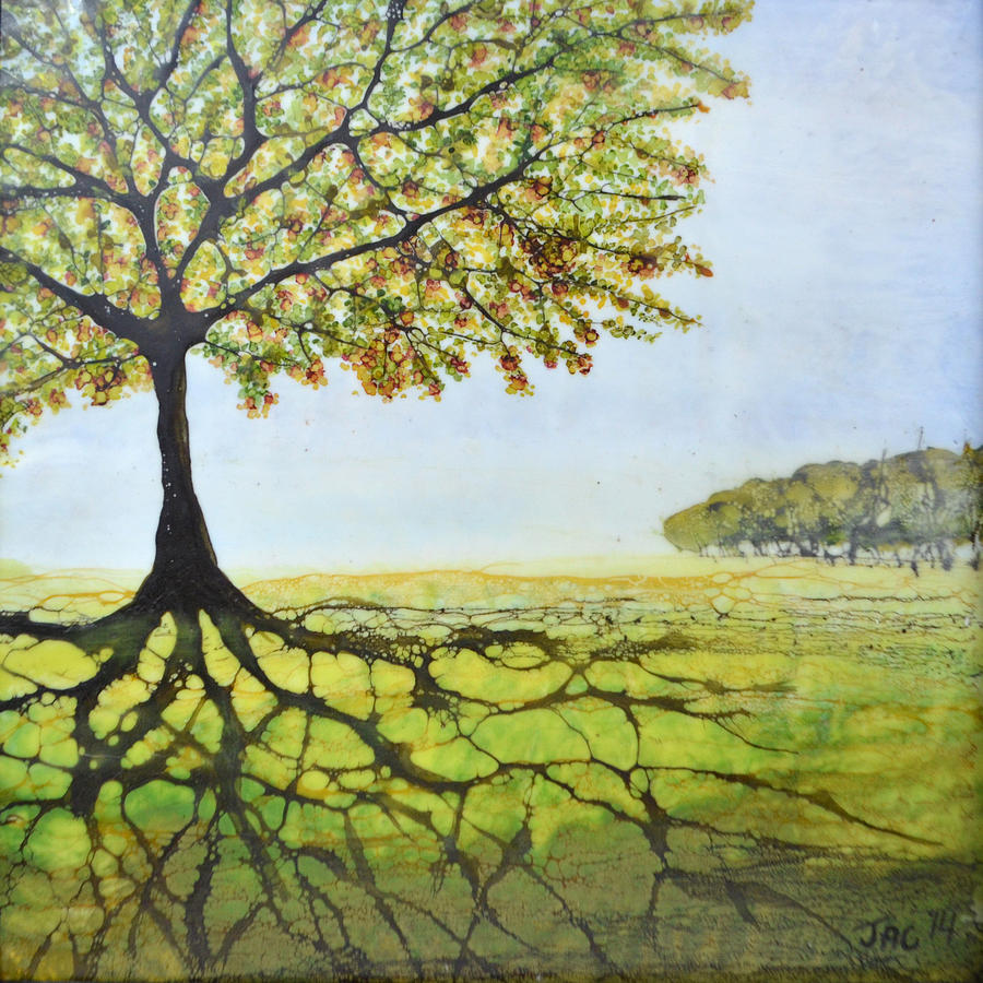 Summer Trees Painting by Jennifer  Creech