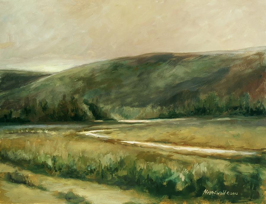 Landscape Painting - Summer Twilight by Ruth Stromswold Landscape Painting - Summer Twilight by Ruth Stromswold