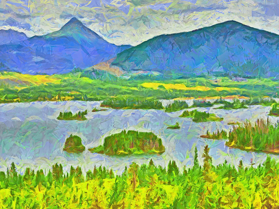 Summer View of Lake Dillon in the Colorado Rocky Mountains Digital Art by Digital Photographic Arts