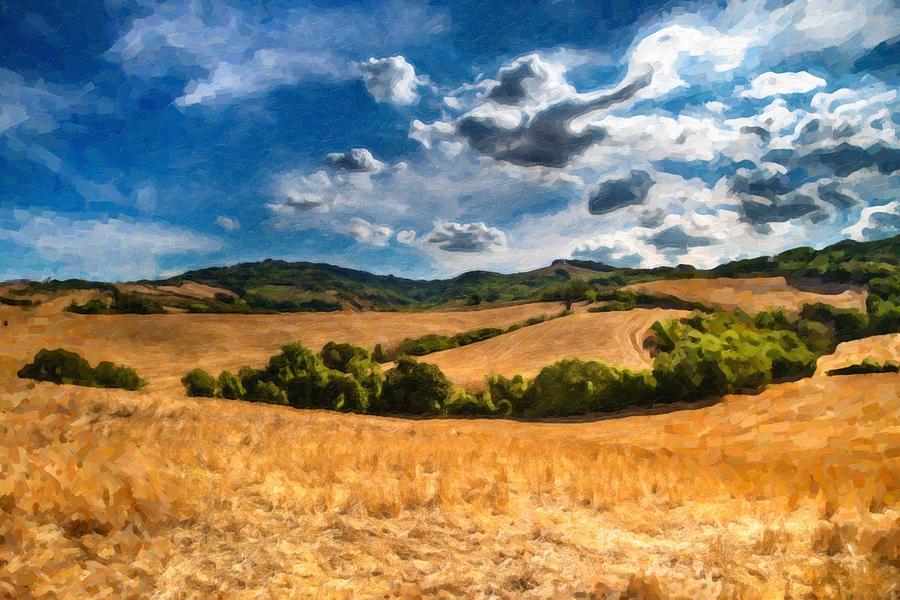 Nature Painting - Summer Vista by Celestial Images