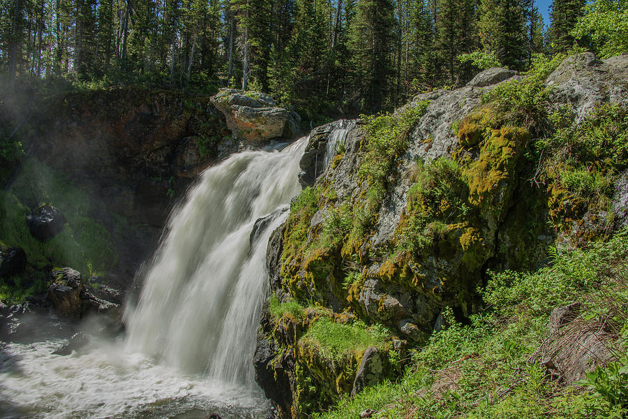 Summer Water Over Moose Falls Photograph by Yeates Photography