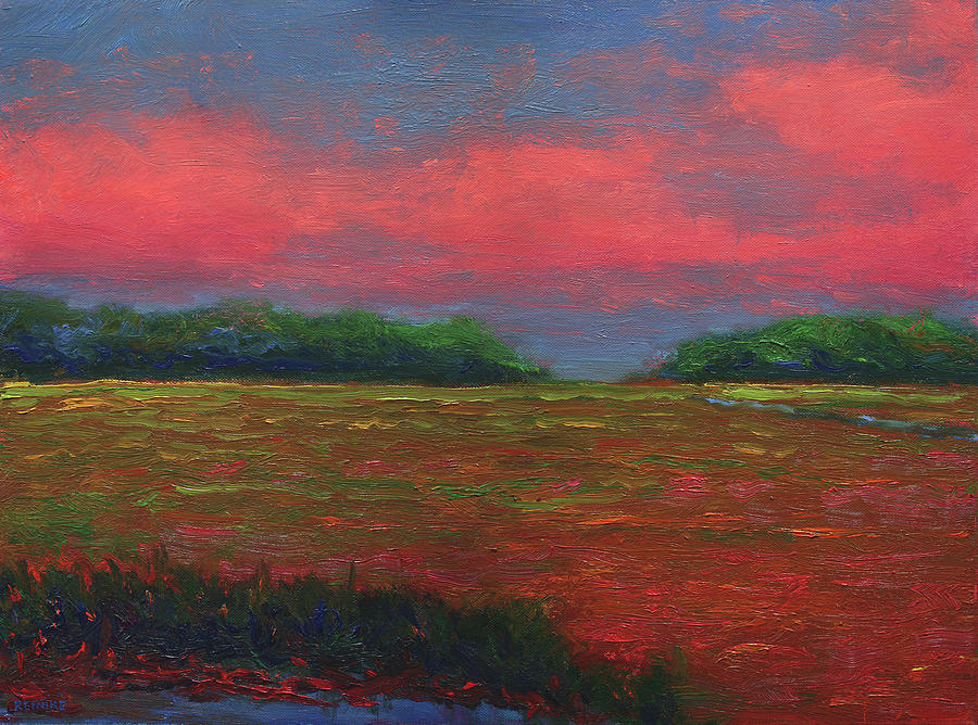 Summer Wetlands - Outlet Painting By Vernon Reinike - Fine Art America