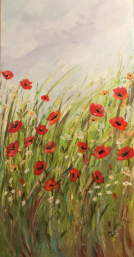 Summer Wildflowers Painting by Dorothy Maier