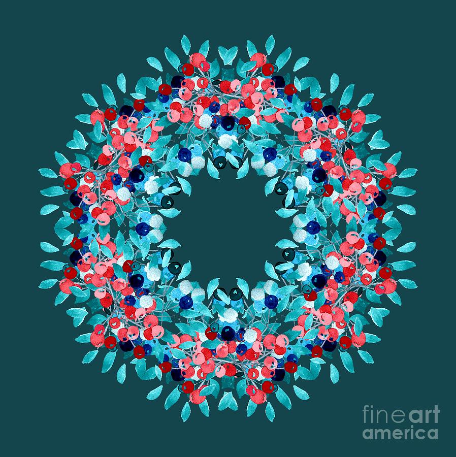 Summer Wreath Digital Art by Mary Machare