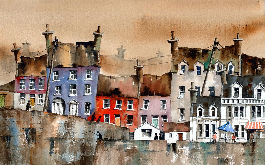 CORK... Summercove, Kinsale. Painting by Val Byrne