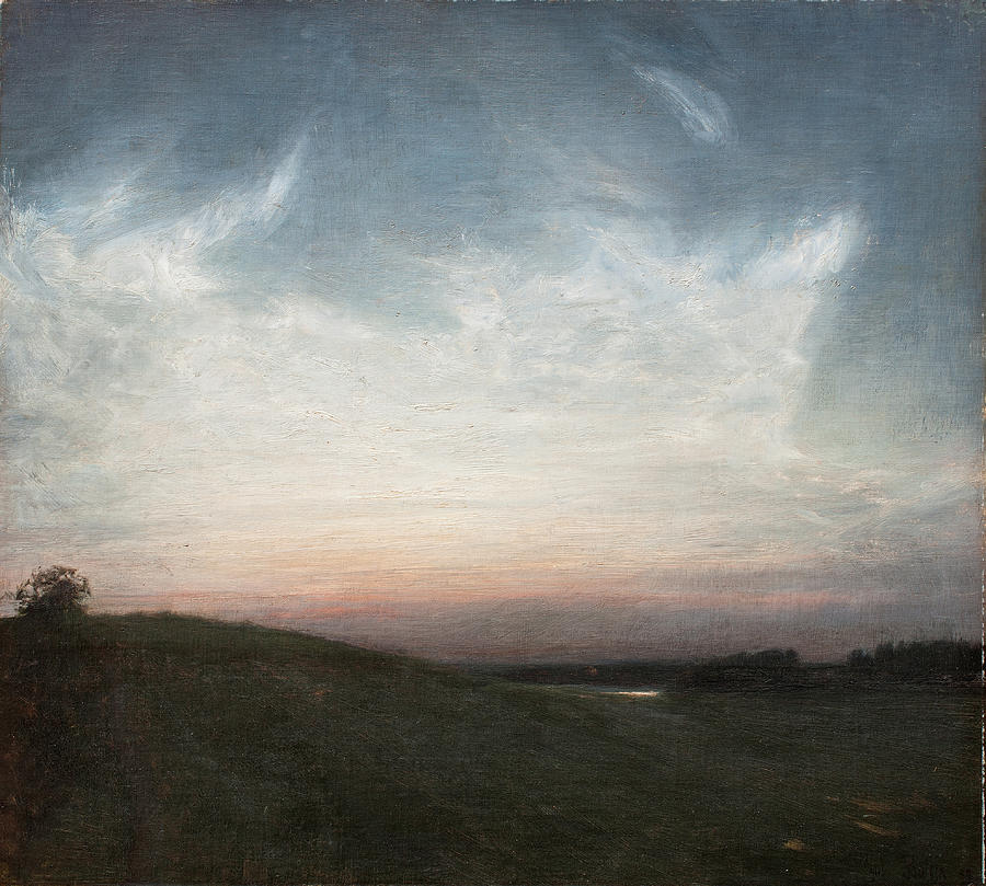 Summernight. Hosterkob Painting by Julius Paulsen
