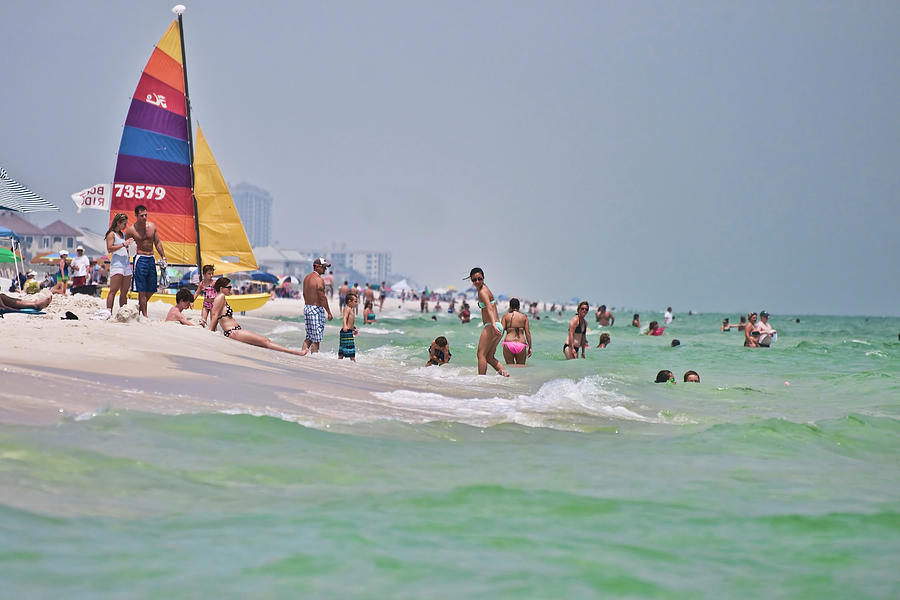 Summers day on Pensacola Beach Photograph by Ray Devlin