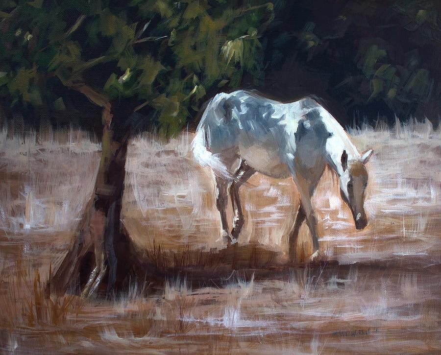 Horse Painting - Summers Grace by Melissa Herrin