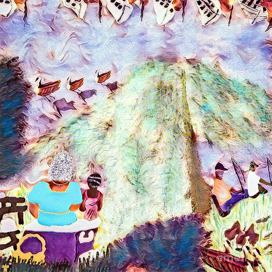 Grandparents Digital Art - Summers On The Anacostia by Dorian Hamilton Grandparents Digital Art - Summers On The Anacostia by Dorian Hamilton