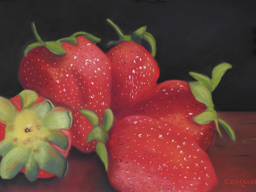 Summers Red Gems Pastel by Carol Corliss