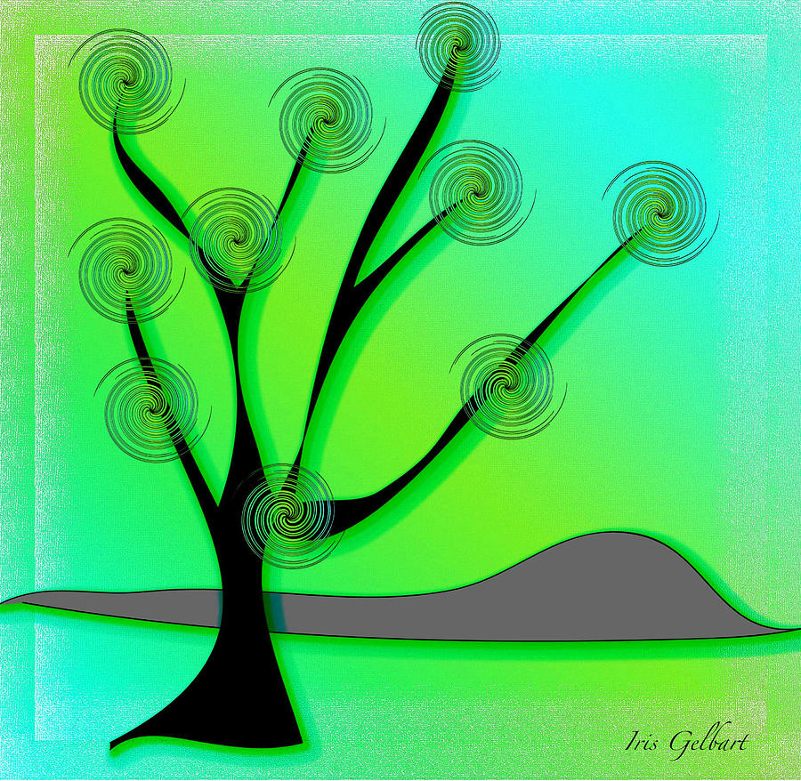 Summers Tree Digital Art by Iris Gelbart