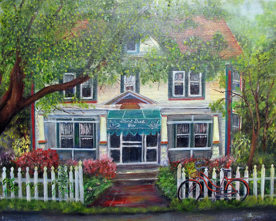 Summertime At The Black Duck Inn Painting by Loretta Luglio