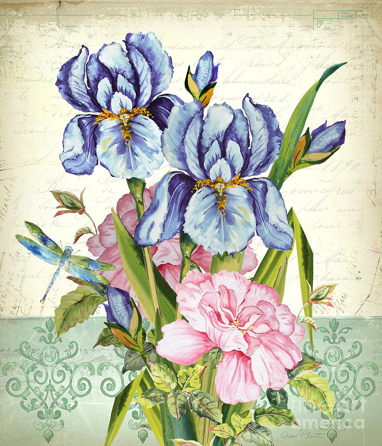 Summertime Botanicals-JP3813 Painting by Jean Plout