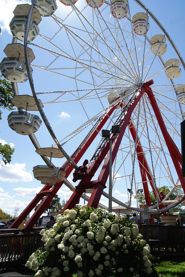 Summertime Ferris Wheel Photograph by Margie Avellino