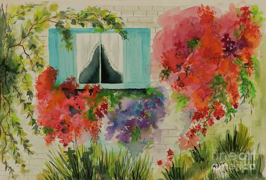 Summertime Flowers Painting by Pati Pelz