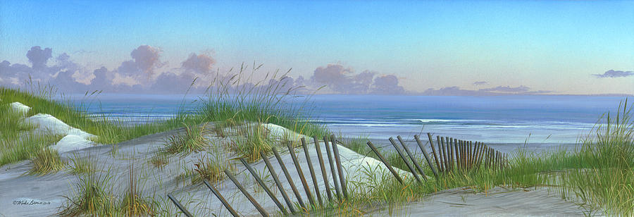 Ocean Painting - Summertime by Mike Brown