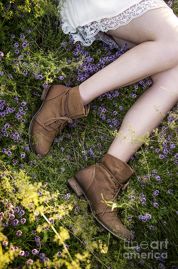 Boot Photograph - Summertime Nap by Audrey Wilkie