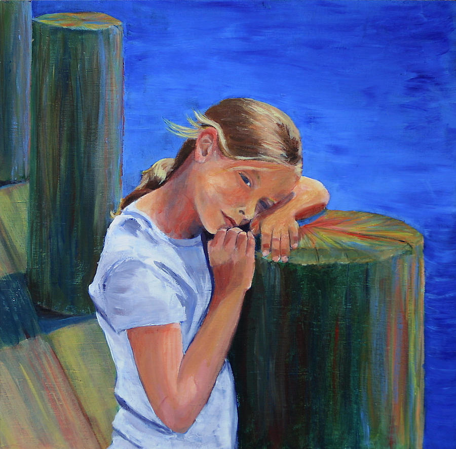Summertime Sara Painting by Trina Teele
