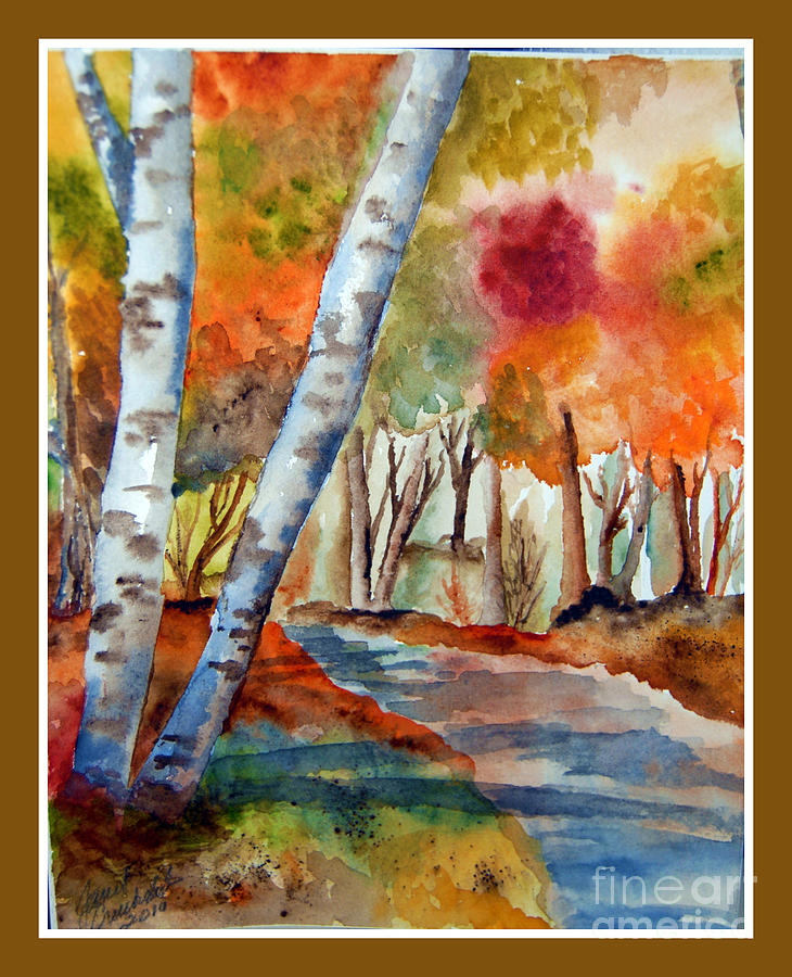 Summit County Road Painting by Janet Cruickshank