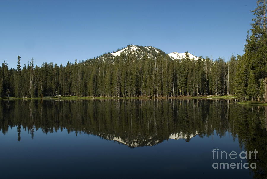 Summit Lake Reflection Photograph by Richard Verkuyl