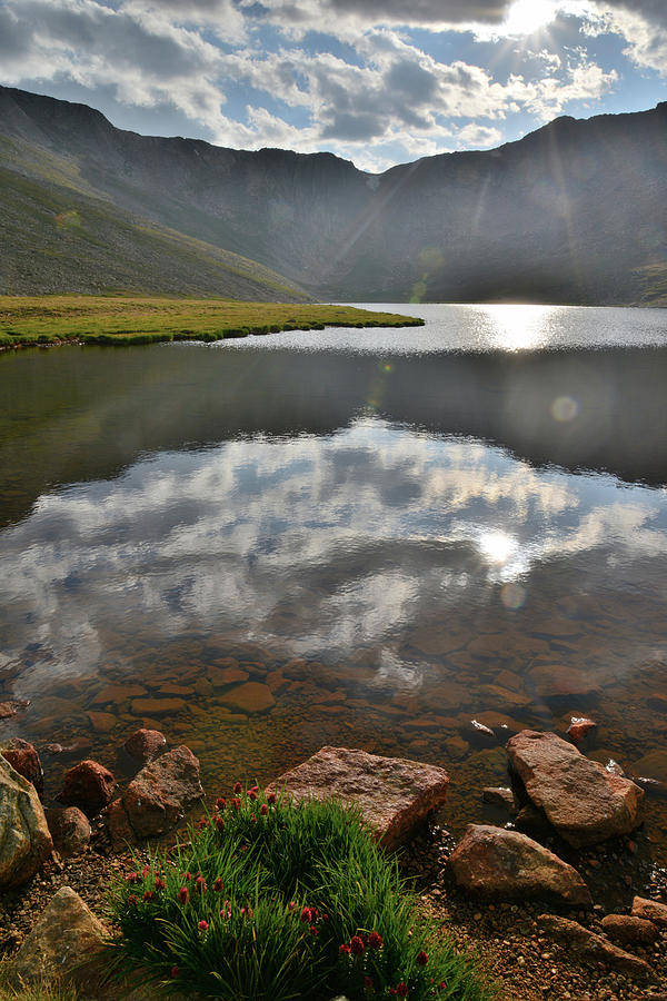 Summit Lake Sunset Along Mt. Evans Highway Photograph by Ray Mathis