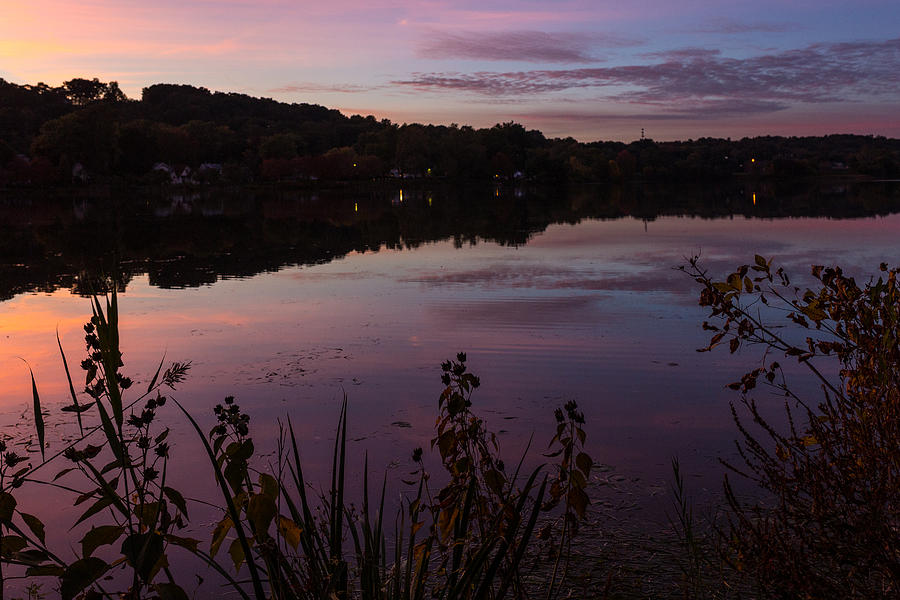 Akron Photograph - Summit Lake Sunset II  by Tim Fitzwater
