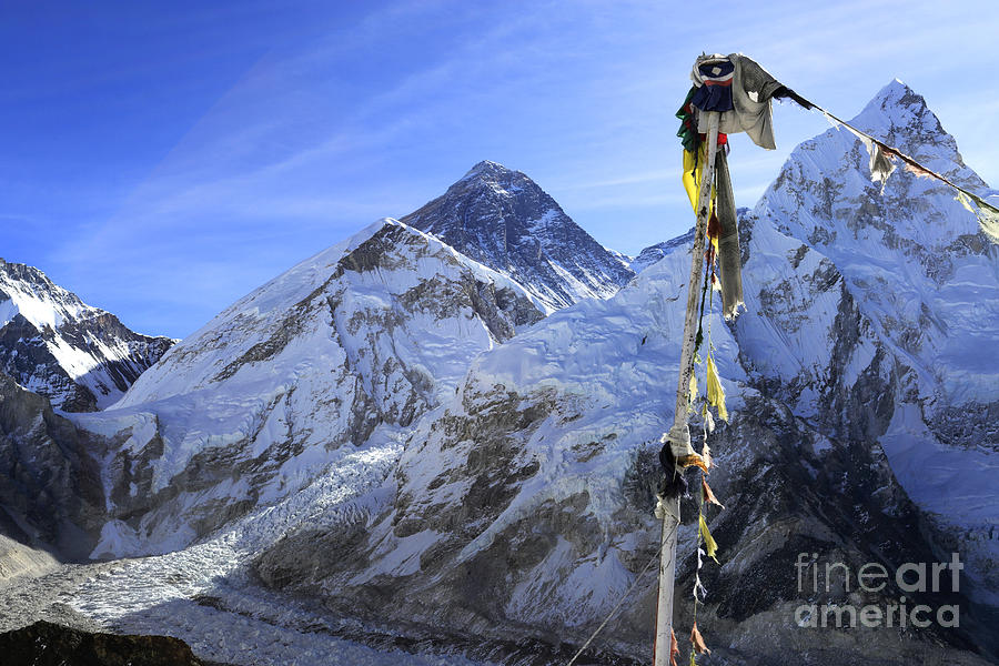 Summit of Mount Everest 8848M Everest base camp Sagarmatha Photograph ...