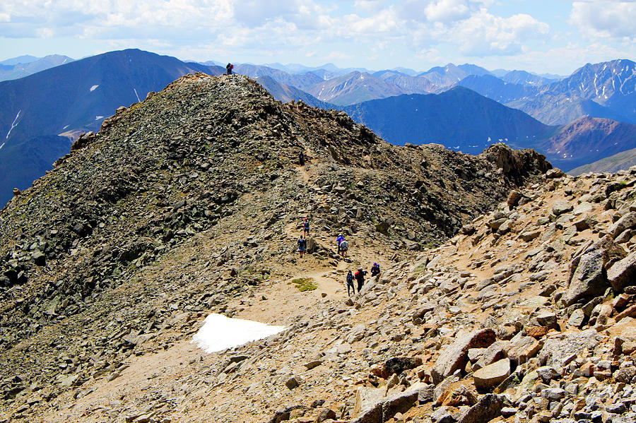 Summit on Mount Massive Summit Photograph by Steven Krull