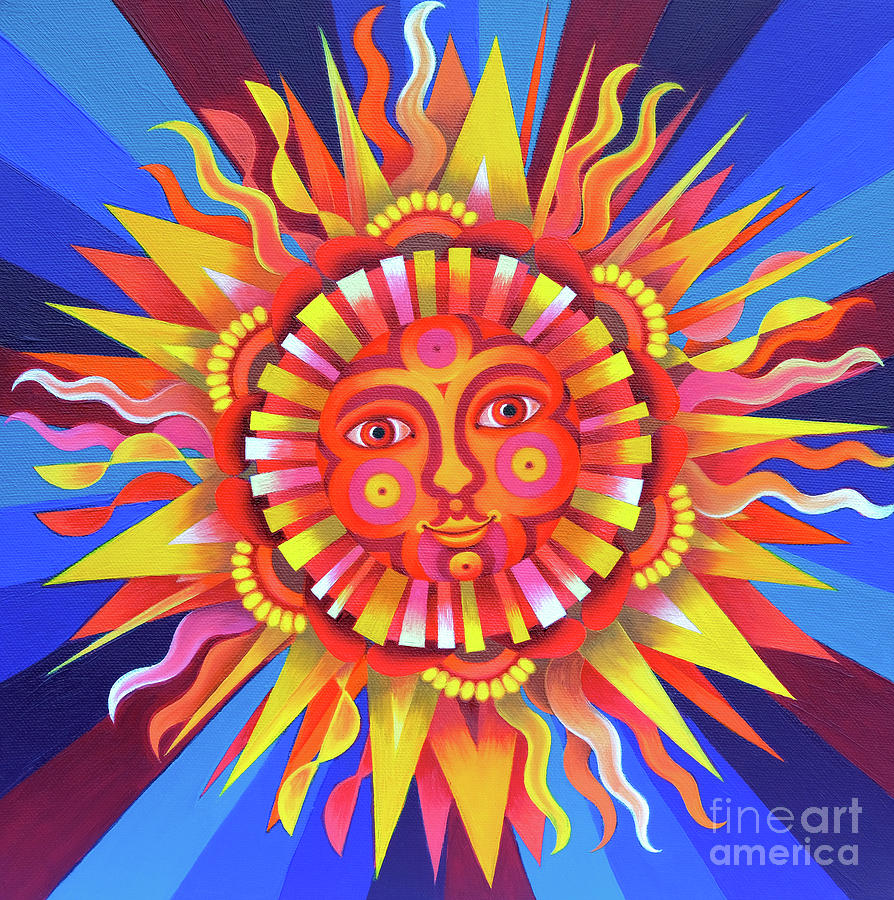 Sun Painting - Sun, 2017 by Jane Tattersfield
