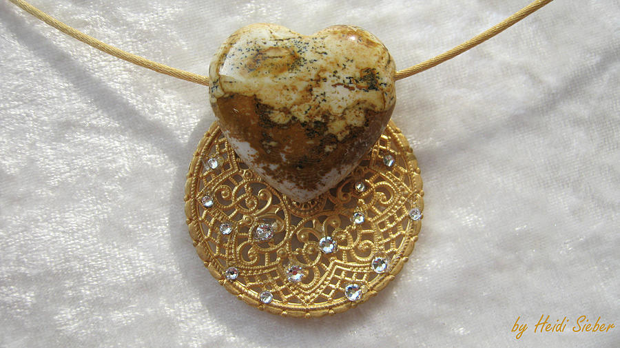 Sun amulet jasper Jewelry by Heidi Sieber