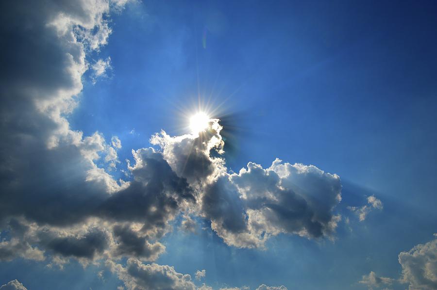 Sun And Cloud In The Afternoon  Photograph by Lyle Crump