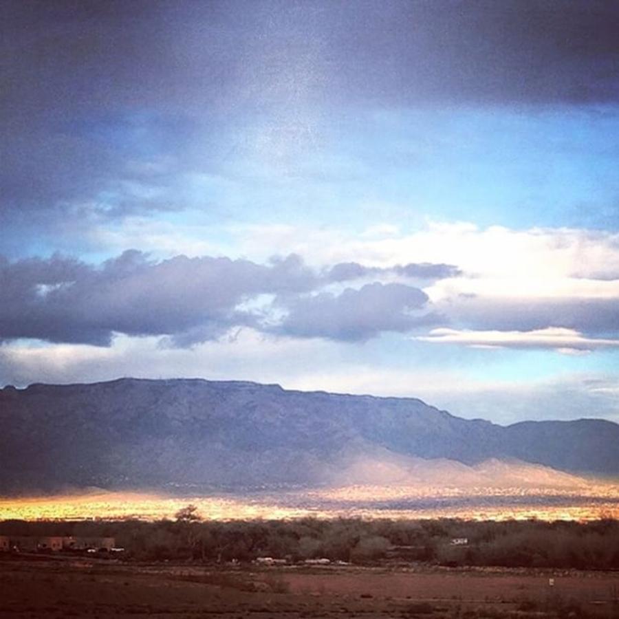 Albuquerque Photograph - Sun And Clouds #sandias #newmexicotrue by Paula Manning-Lewis