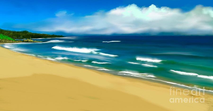 Sun and Sand Digital Art by Anthony Fishburne
