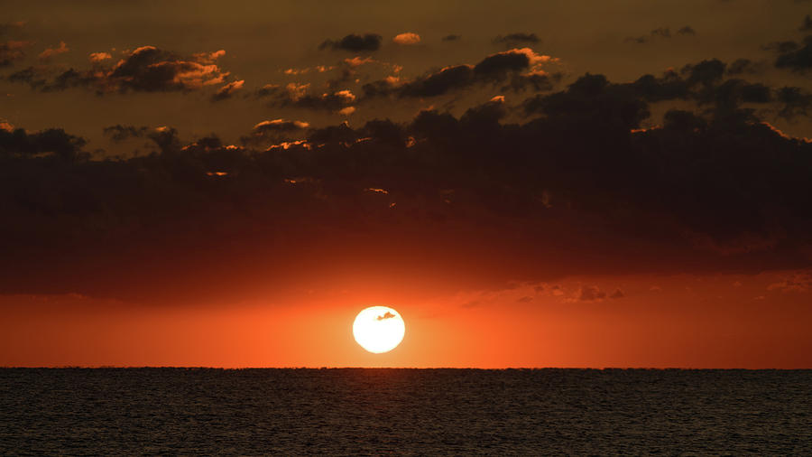 Sun Ball Sunrise Delray Beach Florida Photograph by Lawrence S Richardson Jr