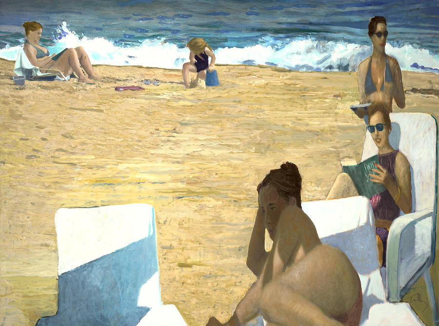 Sun Bathers Painting