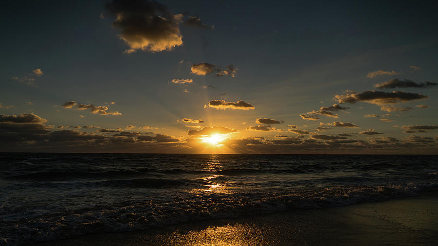 Sun Beam Sunrise Delray Beach Florida Photograph by Lawrence S Richardson Jr