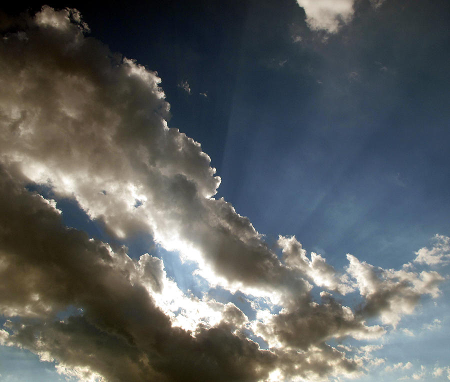 Sun Behind a Summer Cloud  Photograph by Lyle Crump