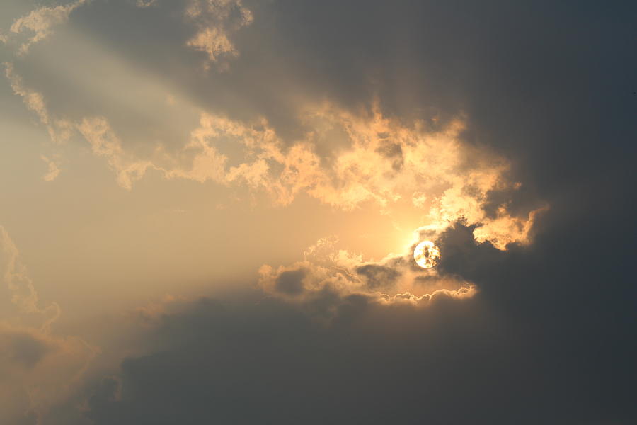 Sun Behind Clouds, Satara Photograph by Jennifer Mazzucco