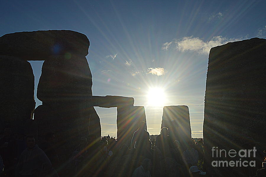 Sun behind the Stones Photograph by Andy Thompson