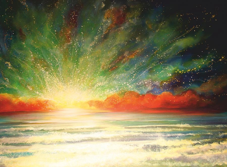 Sunset Painting - Sun Bliss by Naomi Walker