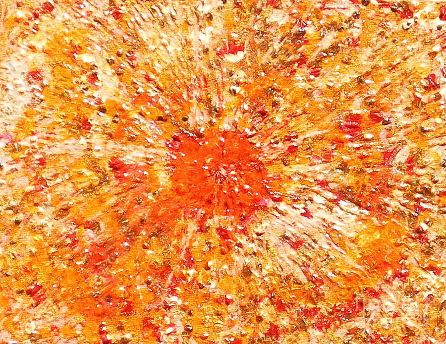 Sun Burst Painting by Dawn Hough Sebaugh