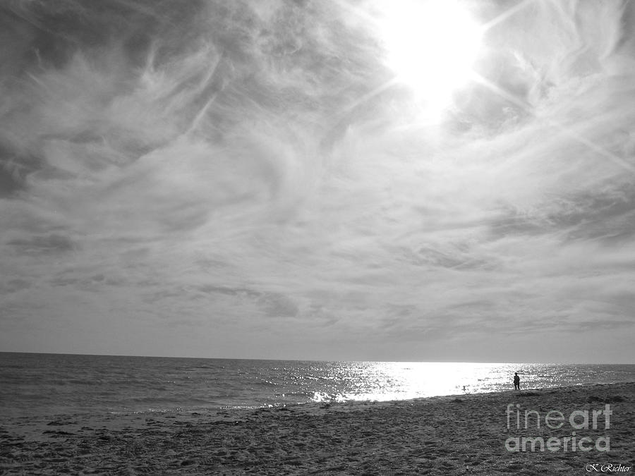Sun Clouds and Beach Photograph by Keiko Richter
