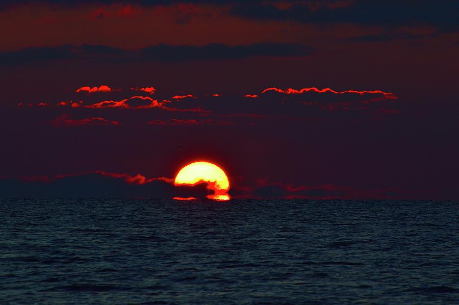 Sun Disk Behind A Cloud Photograph by Lyle Crump